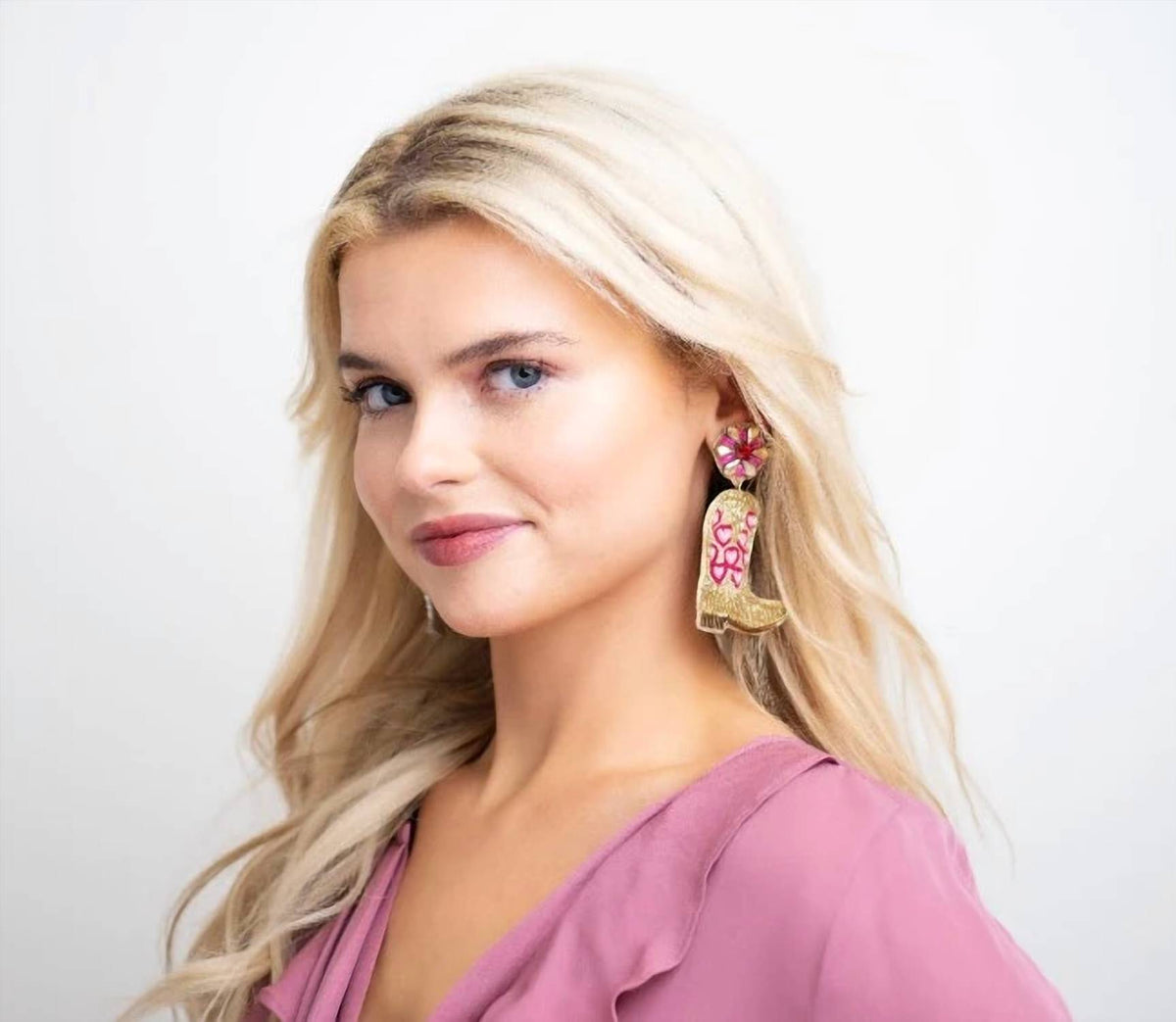 Allie Beads - Women's Cowboy Boot Earrings