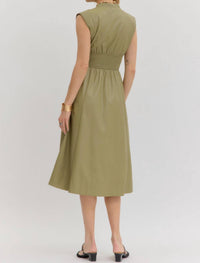 Entro - Urban Edge Vegan Leather Zip Dress