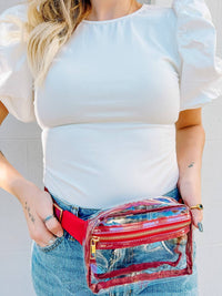 Caroline Hill - Women's Ferris Game Day Clear Sling Belt Bag