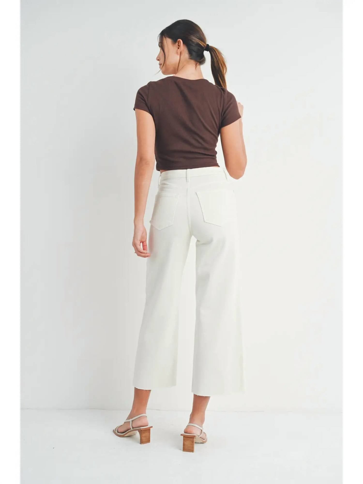 Just Black Denim - Scissor Cut Wide Leg Pants