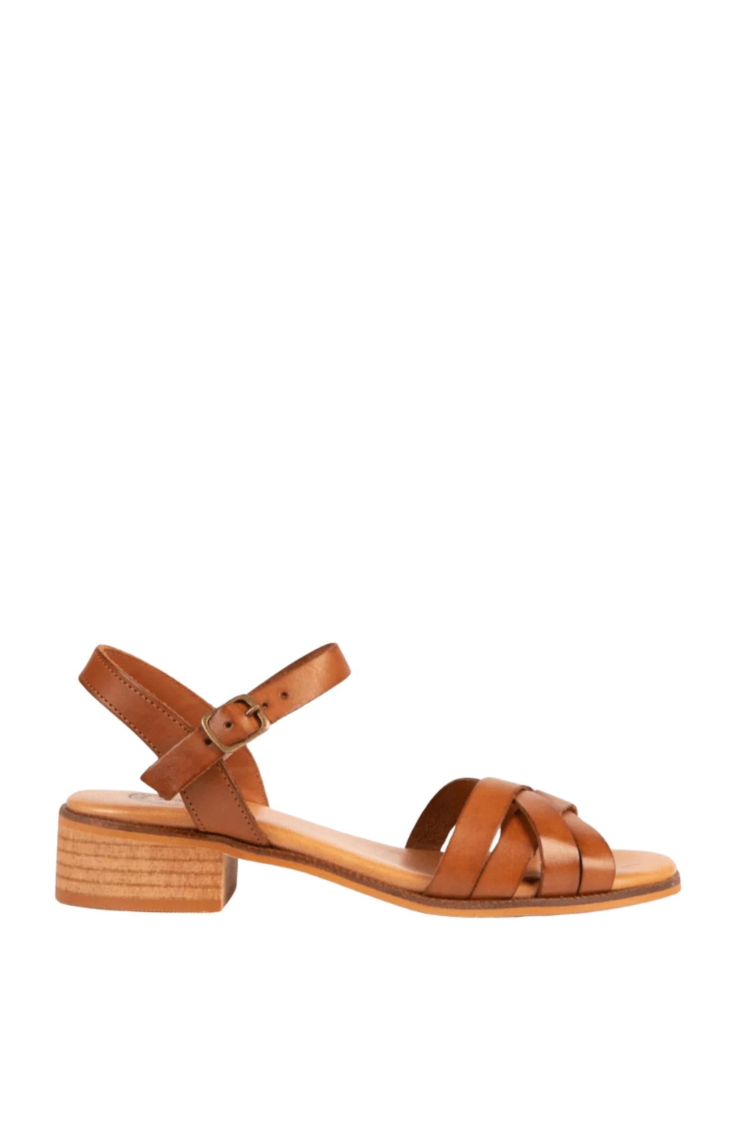 Penelope Chilvers - Women's Heeled Shepherdess Leather Sandal