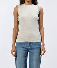 Dear John Denim - Bridget Ruffle Trim Tank Top