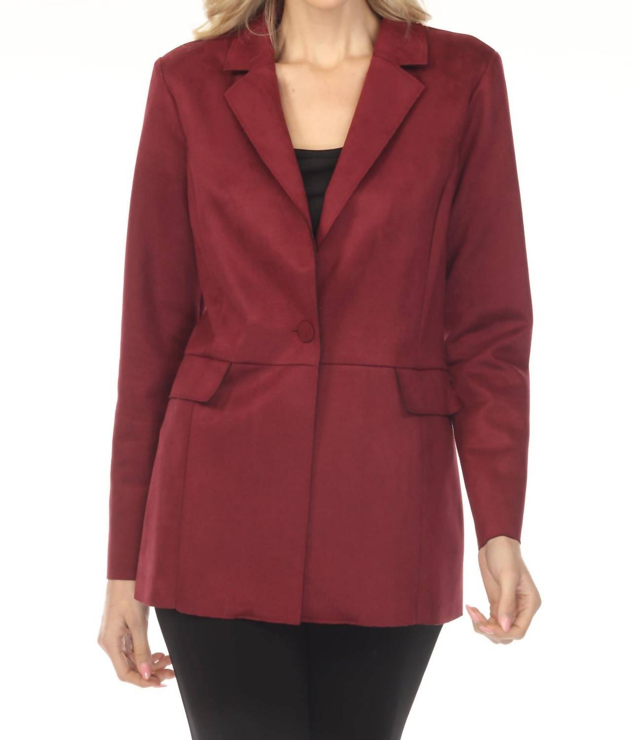Joseph Ribkoff - Scuba Suede Blazer Jacket
