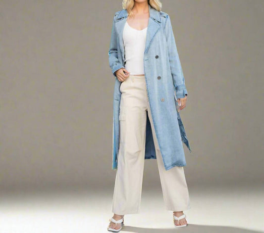 26 International - Windy City Tencel Trench Coat