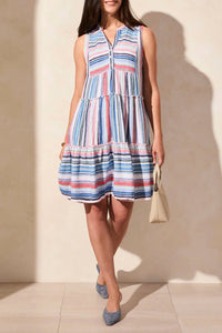 Tribal - Sleeveless Tiered Dress