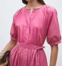 Suncoo - Cassie Long Poplin Midi Dress