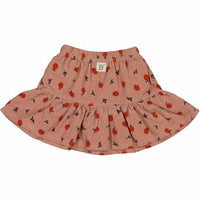 Bean'S Barcelona - Girl's Apple Printed Corduroy Skirt