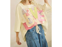 Sage+Fig - Women's Love Heart Patchwork Top