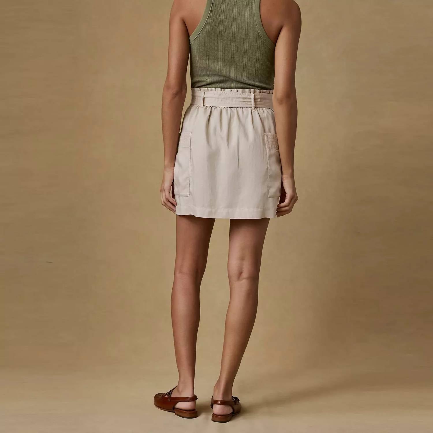 Faherty - Topanga Drape Mini Skirt