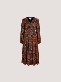 Apricot - Empire Smock Waist Tiered Dress