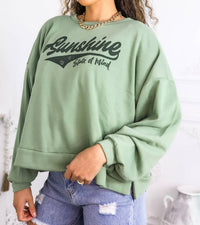Surelymine - Sunshine State Of Mind Oversized Sweatshirt