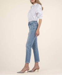 KUT FROM THE KLOTH Rachael Fab Ab Mom Jean in recognition wash - women's jeans - view 6