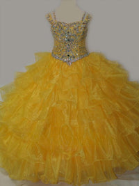 Little Rosie - Girl's Glitz Long Pageant Dress