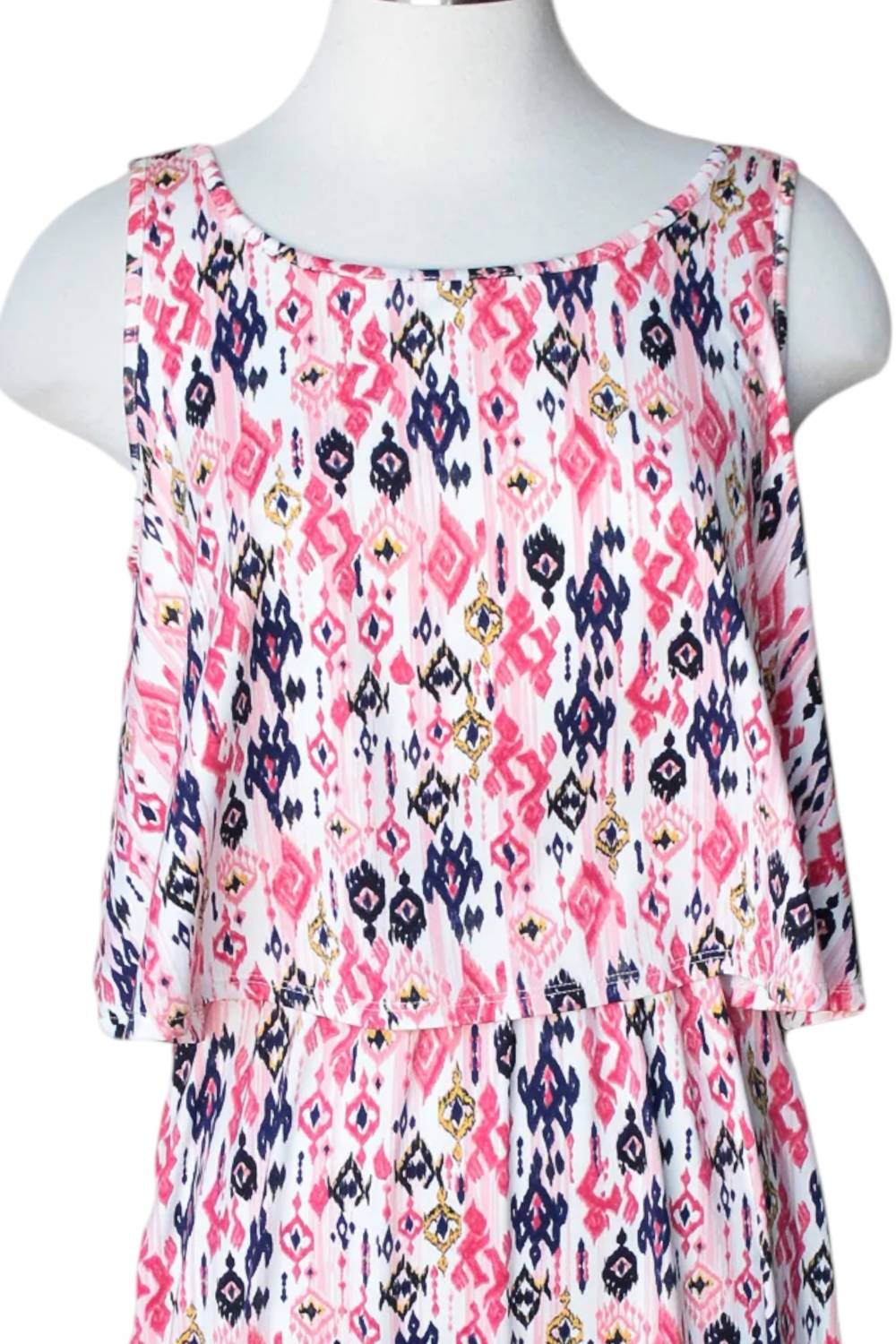 Keren Hart - Sleeveless Tribal Print Dress