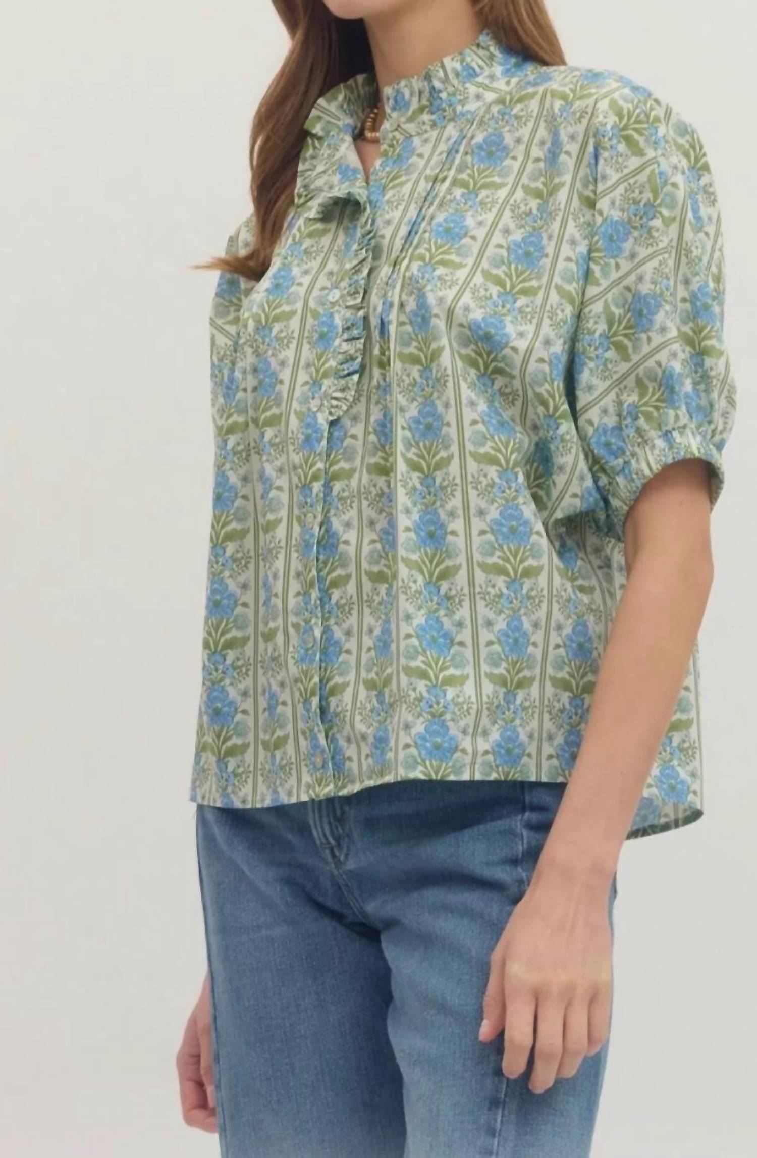 Entro - Floral Vines Top