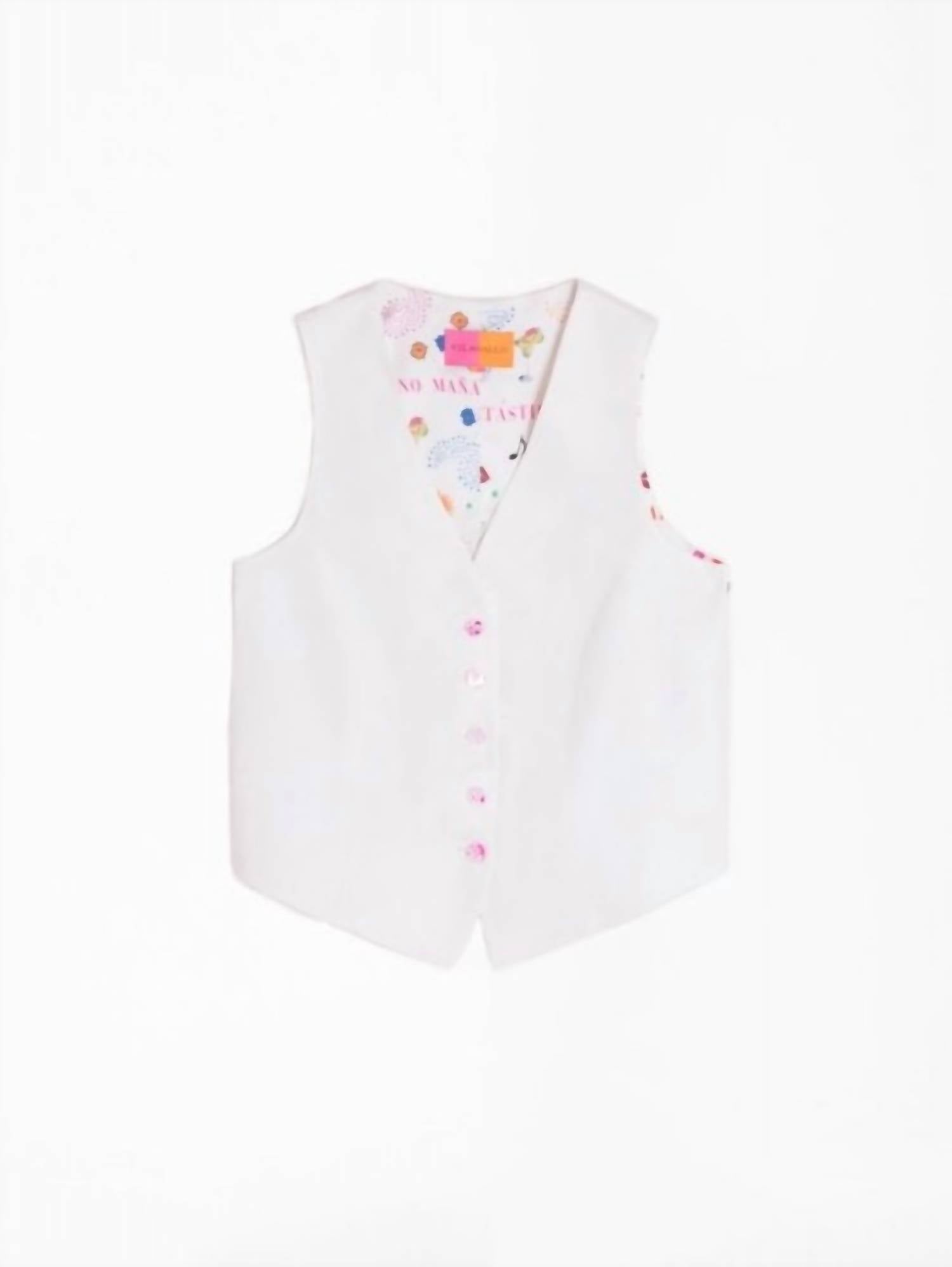 TAYLOR LINEN WAISTCOAT