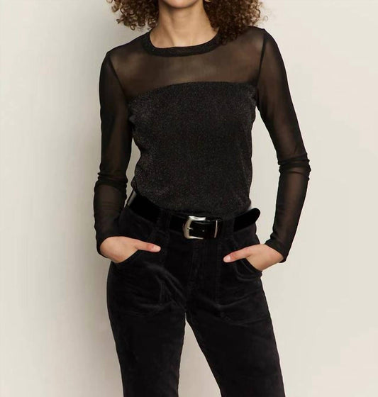 Sanctuary - Sparkle Mesh Crew Tee