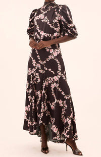Misa Los Angeles Luella Satin Top in chained blossom - women's blouse - view 4