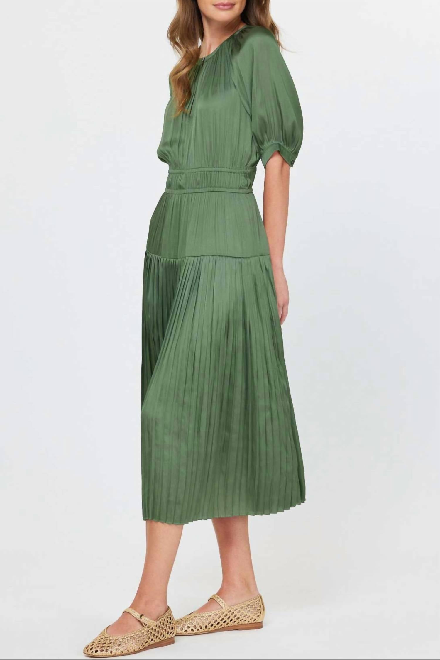 Current Air - Marlo Pleated Skirt Midi Dress