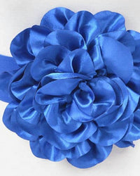 3Am By H&D Accessories - Women's Satin Big Flower Elastic Belt