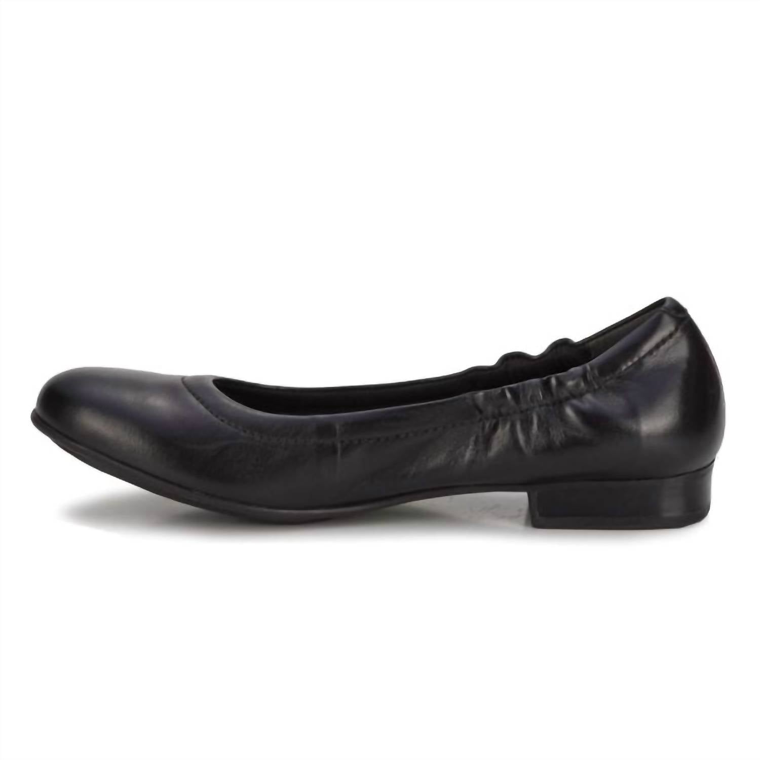 the walking cradle co. Women's Tess Comfort Ballet Flats in black mestic - women's flats - alternate view