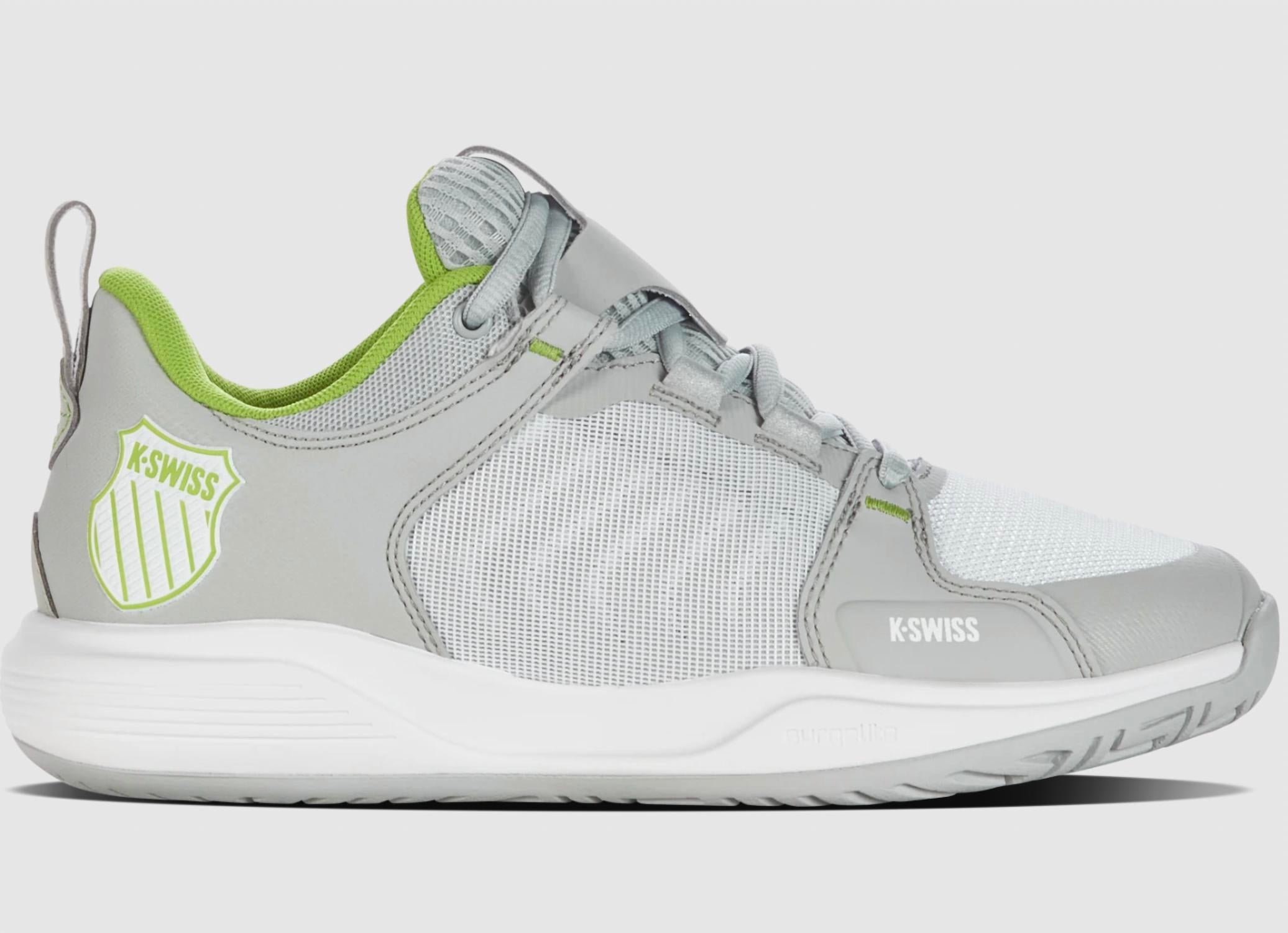 K-Swiss Women's Ultrashot Team Tennis Shoe in gray violet white lime green - women's shoe - view 4