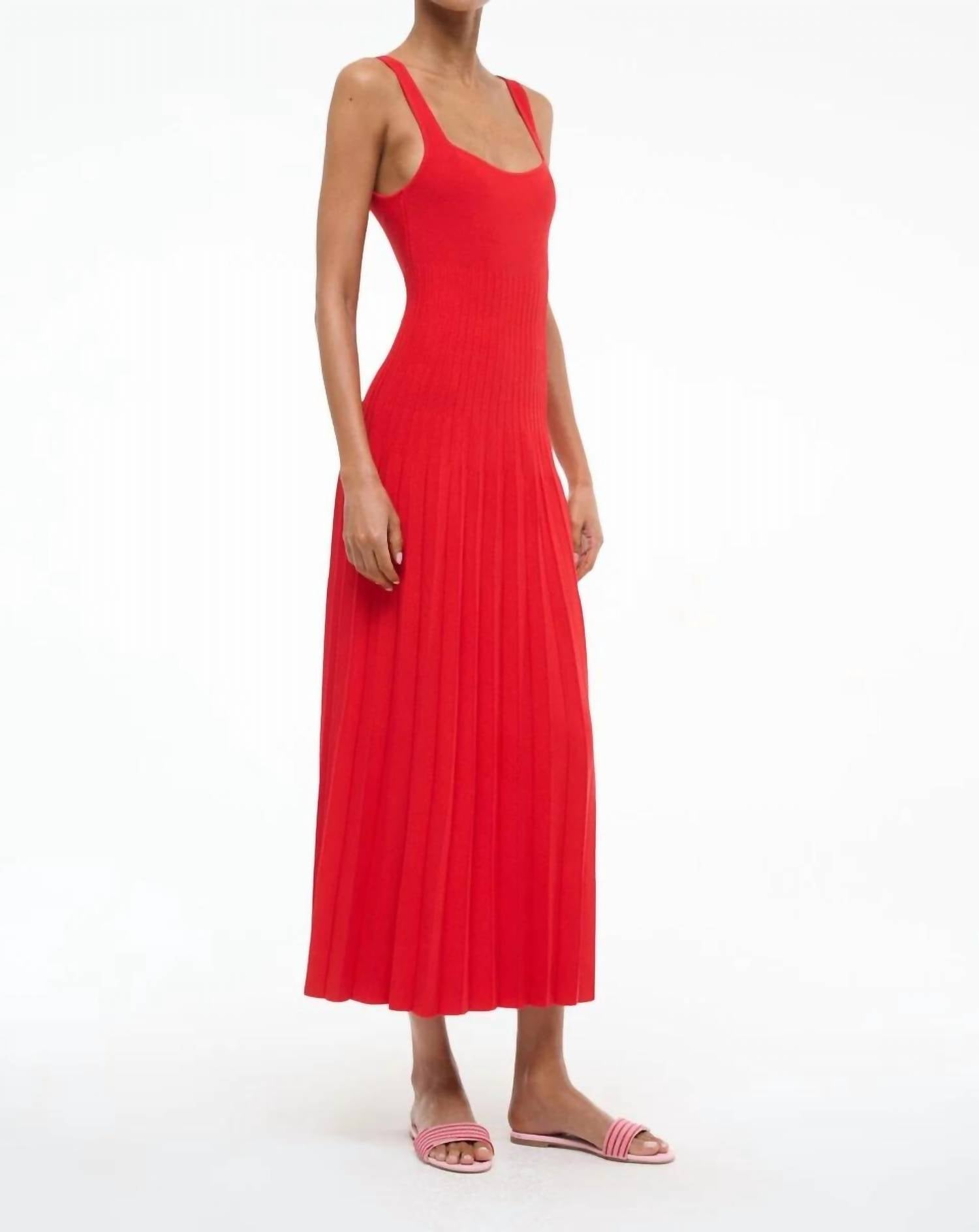Staud - Ellison Knit Midi Dress