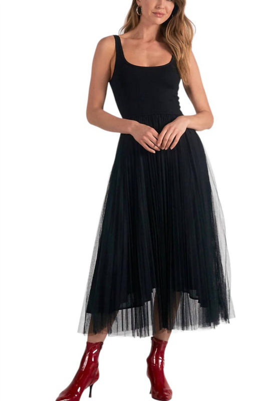 Elan - MAXI TULLE TANK DRESS