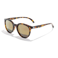Sunski Women's Makani Round Sunglasses in tortoise flash gold - women's accessory