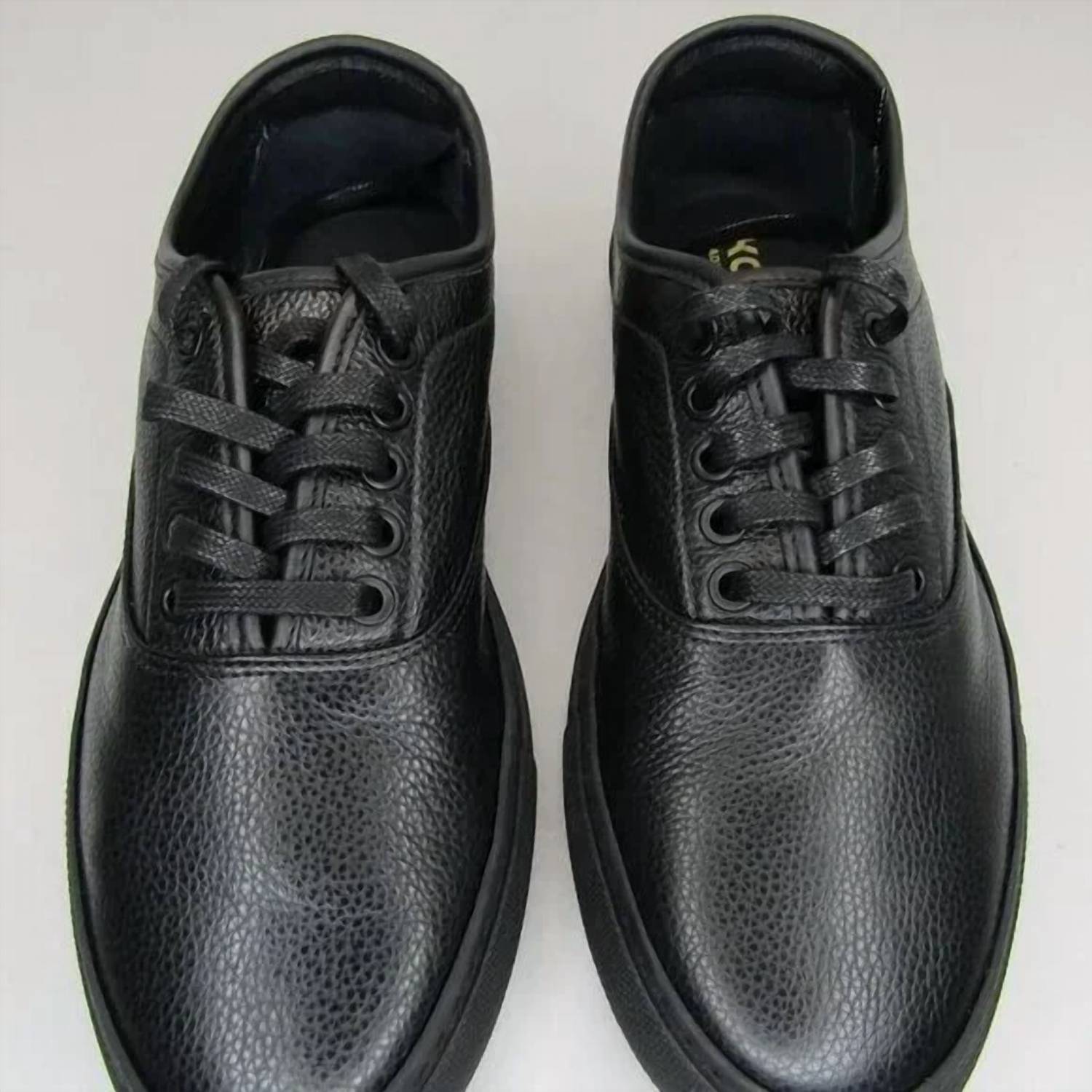 Koio Men's Portofino Leather Low Top Sneakers in black - men's sneaker - view 4