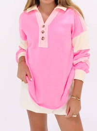 Very J - Keep it Cozy Colorblock Pullover