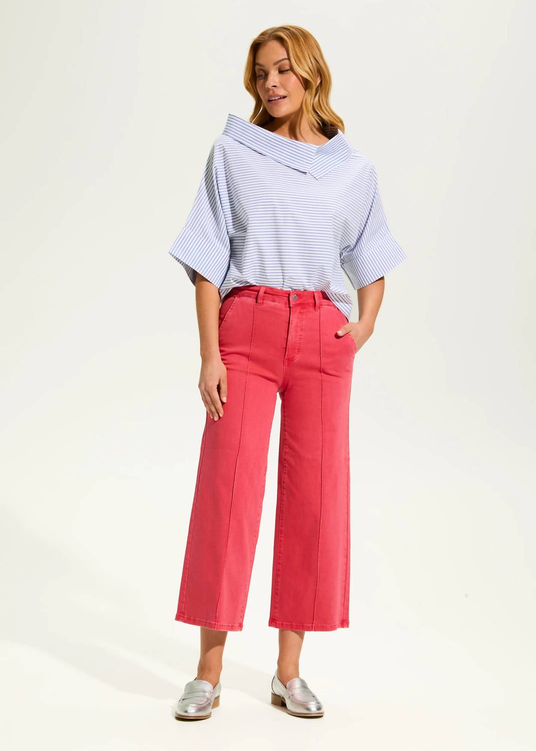 Fdj - Women's Carlotta Crossover Neck Popover Top