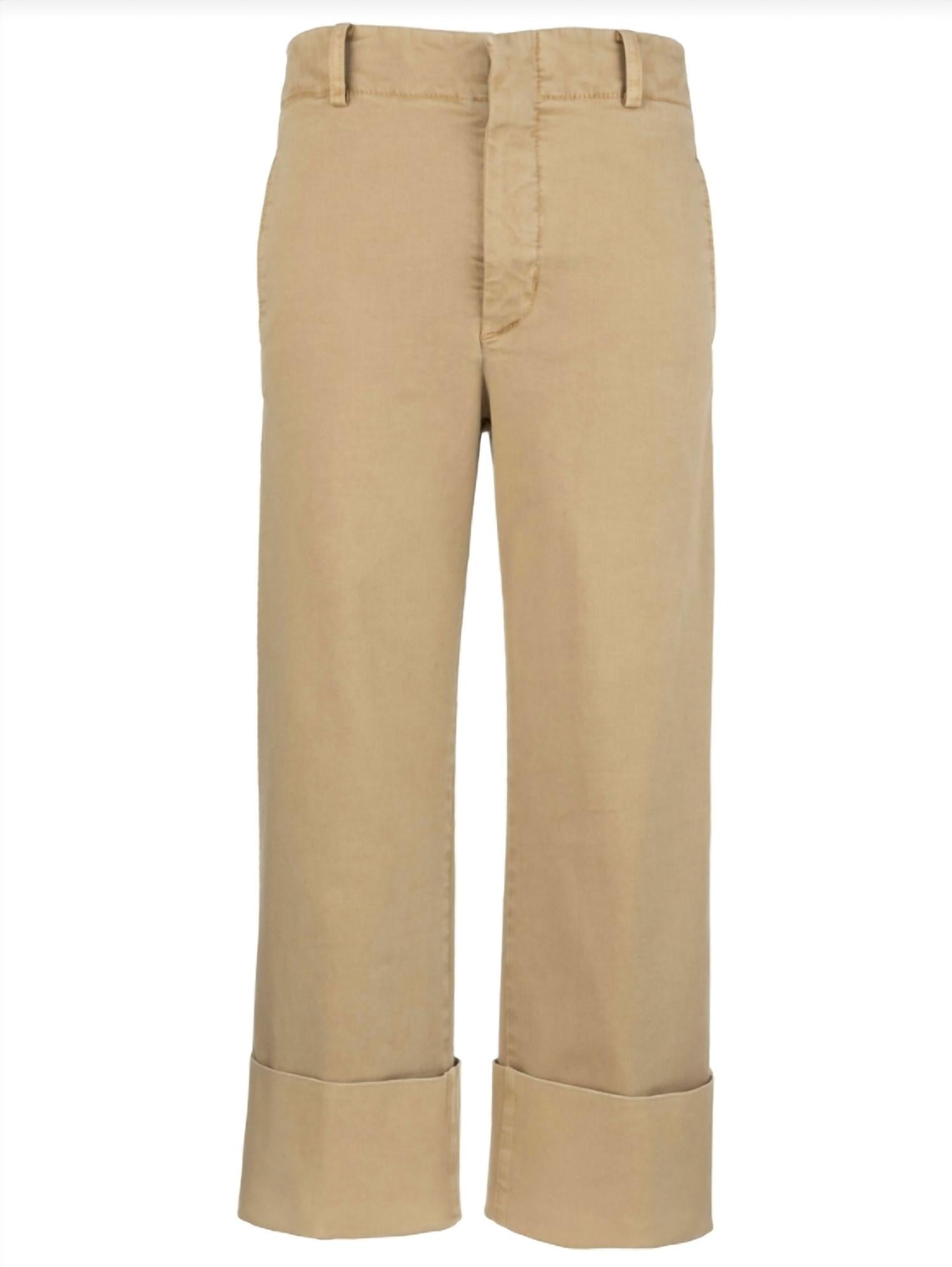 KUT FROM THE KLOTH Sienna High Rise Straight Leg Pants in khaki - women's pants - view 5