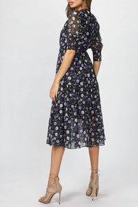 PRINTED MIDI DRESS