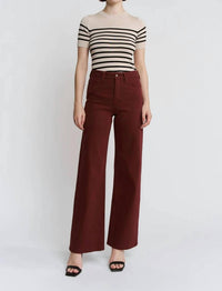 Mica Denim - High Rise Wide Leg Jeans