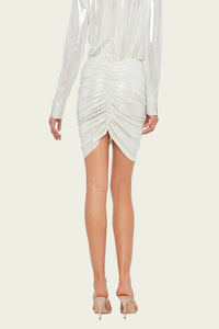 Norma Kamali - Shirred Mini Skirt