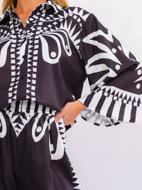 Little Secret Of Mine - Multi-print Wide Leg Pants Set