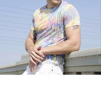 Eight X - Bright Colors Print T-shirt