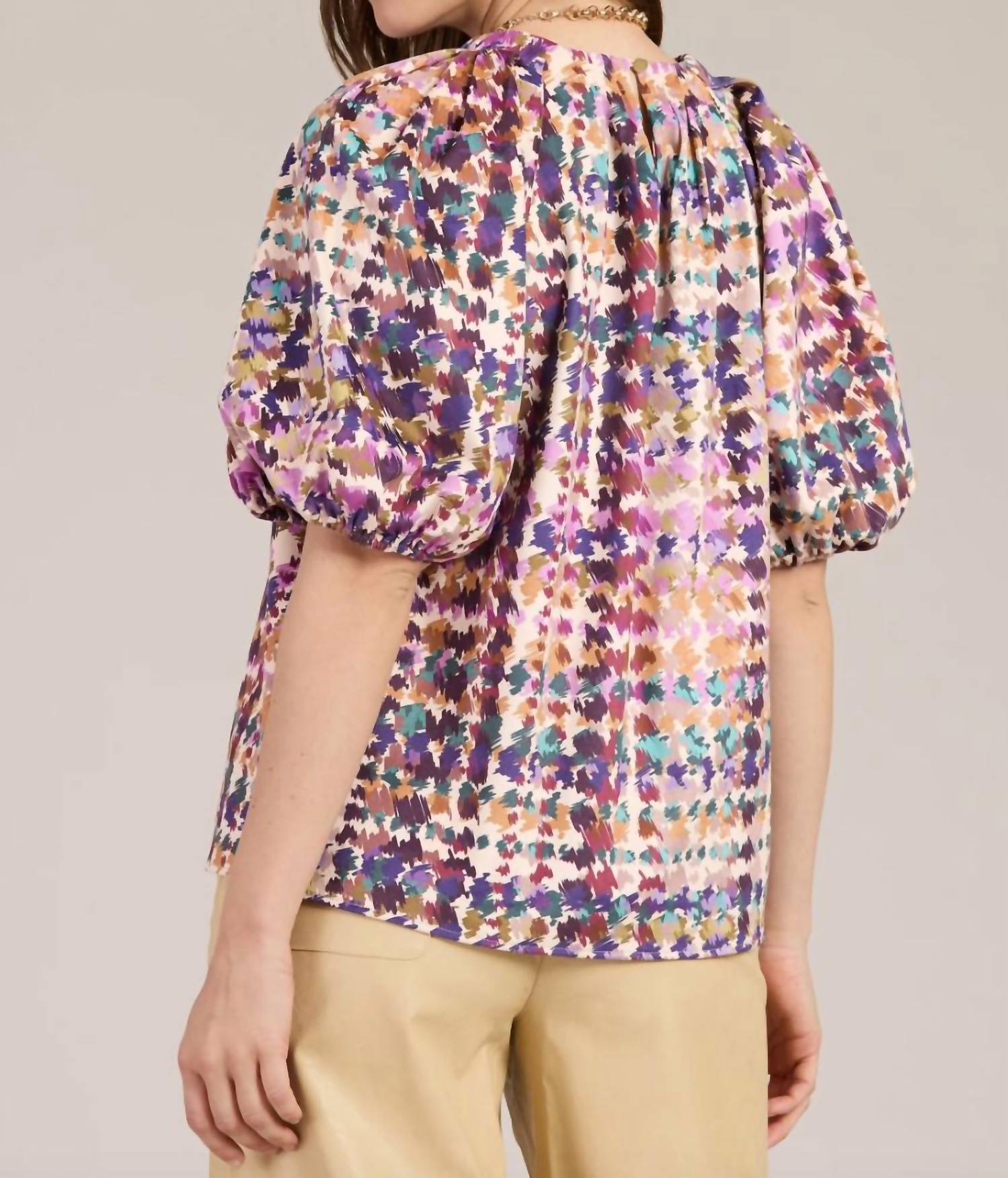 Tyler Boe - Renee Confetti Plaid Top