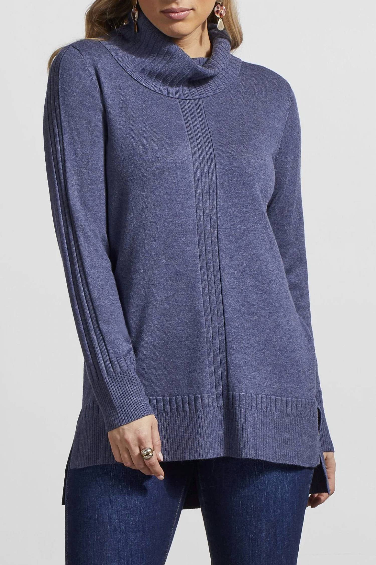Tribal - Long Sleeve Cowl Neck Sweater
