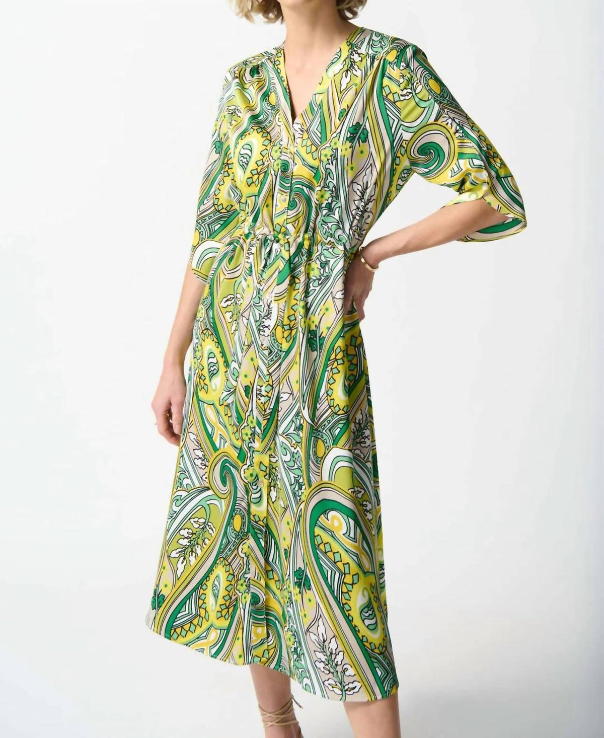 Joseph Ribkoff - Paisley Print Shirt Dress