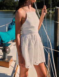Saylor - Kelly Eyelet Mini Dress