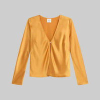 Leset - Barb Button Long Sleeve Top