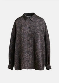 ESSENTIEL ANTWERP Ilorin Oversized Ruffle Shirt in black - women's shirt - view 7