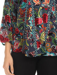 Johnny Was Minto Burnout Jacket in multi - women's jacket - alternate view