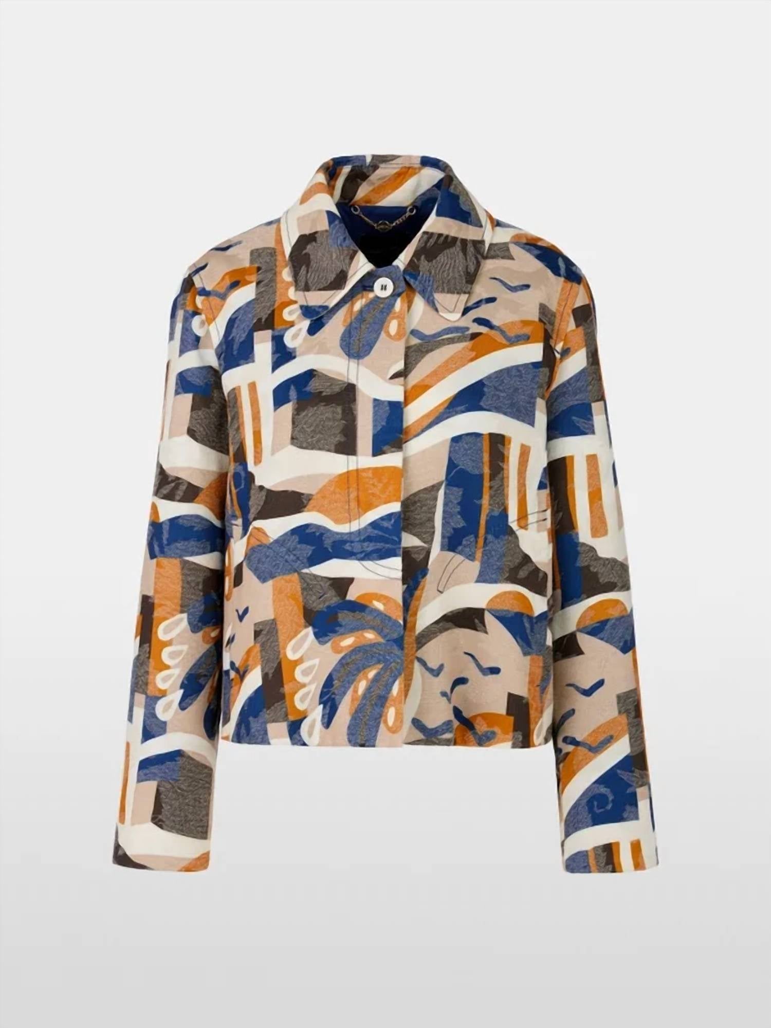 Marc Cain - Patterned Slit Sleeves Jacket