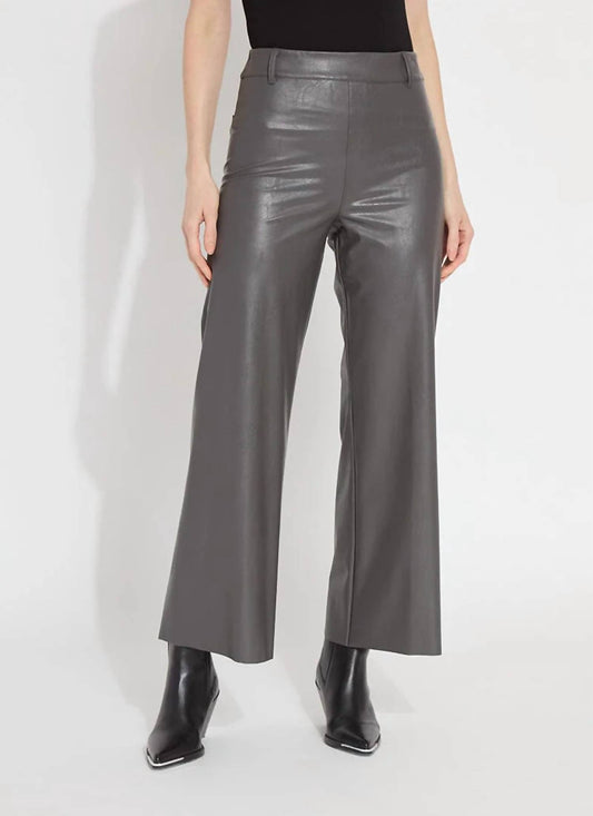 Lysse - Hi Waist Vegan Leather Wide Leg Pants