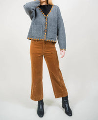 Lisette - Charlene Corduroy 26" Wide Crop Pant