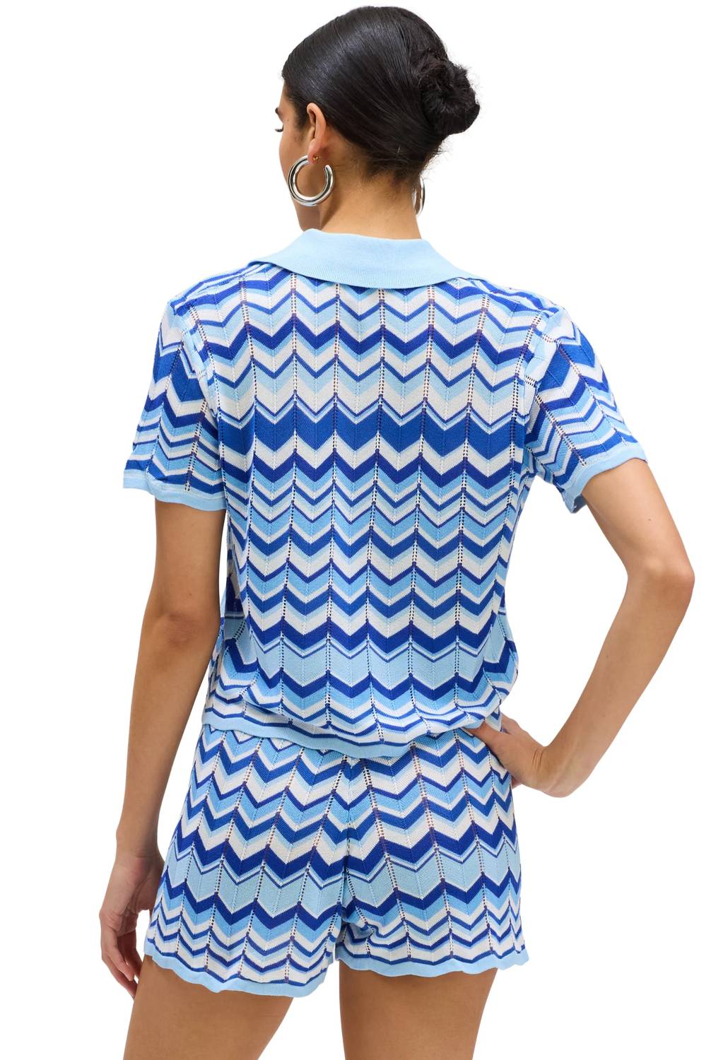 Allison New York - Goldie Zigzag Print Shorts