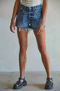 By Together - Distressed Detail Shorts